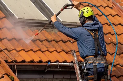 Démoussage et hydrofuge de toiture à Favrieux